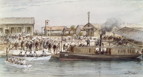 The Inauguration of the Suez Canal by the Empress Eugenie, 17th November 1869